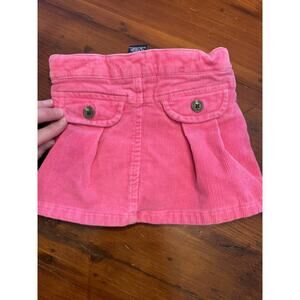 Ralph Lauren Stretch Skort Girls Hot Pink Corduroy Size 3/3T